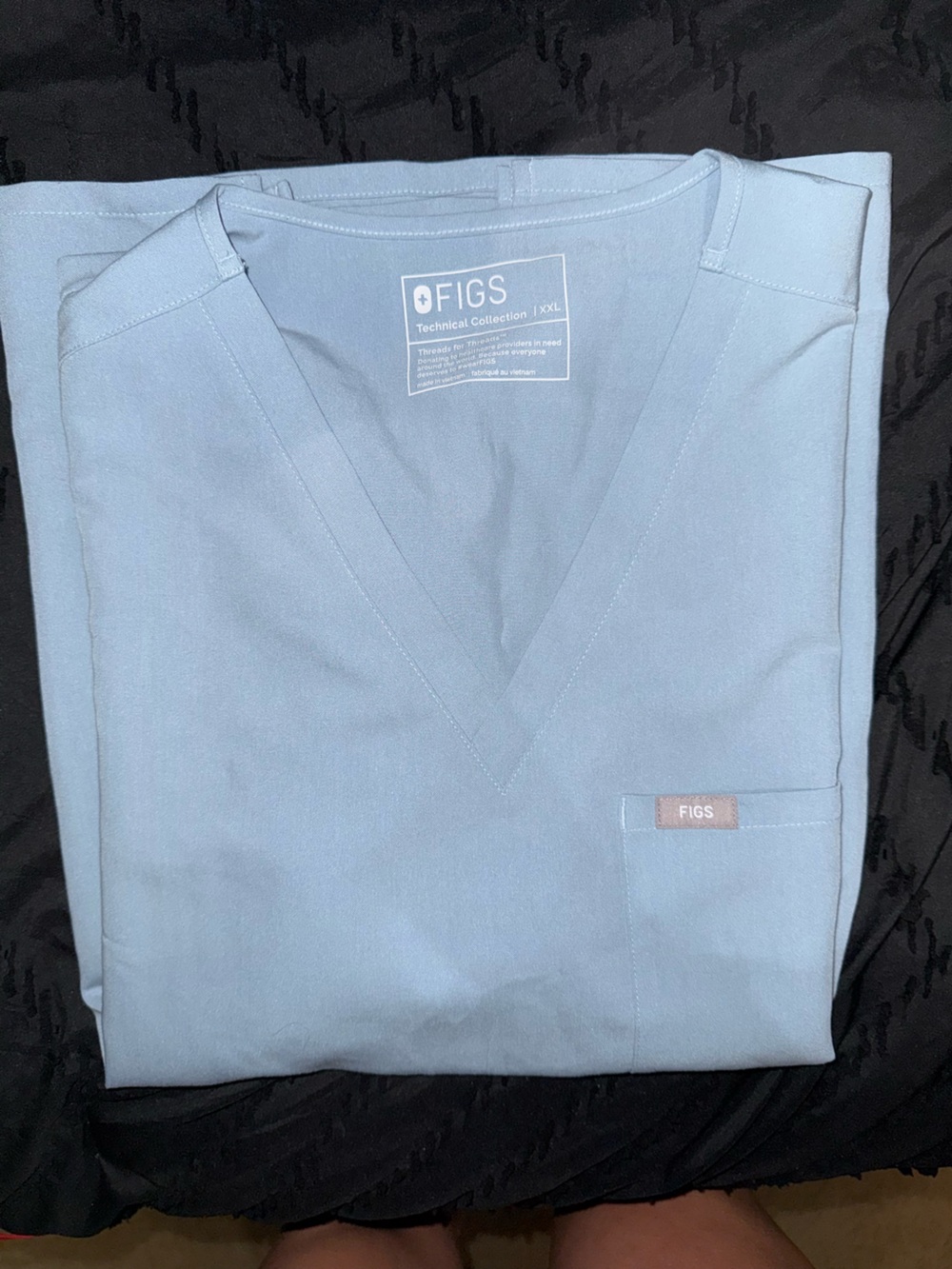 Figs top in dusty blue
